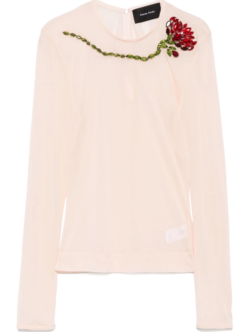 Simone Rocha jewel rose mesh top UK 4 NWOT